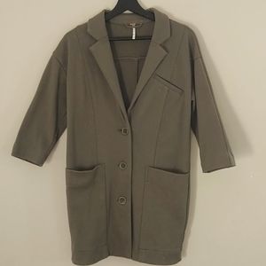 Free People Olive Knit  Womenes Jacket Sz XS